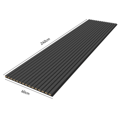 Oaklentra Acoustic Slat Panels - Black Oak