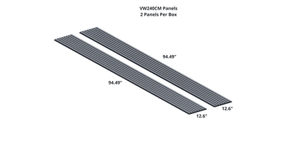 Oaklentra Acoustic Slat Panels - Grey Oak