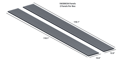 Oaklentra Acoustic Slat Panels - Grey Oak