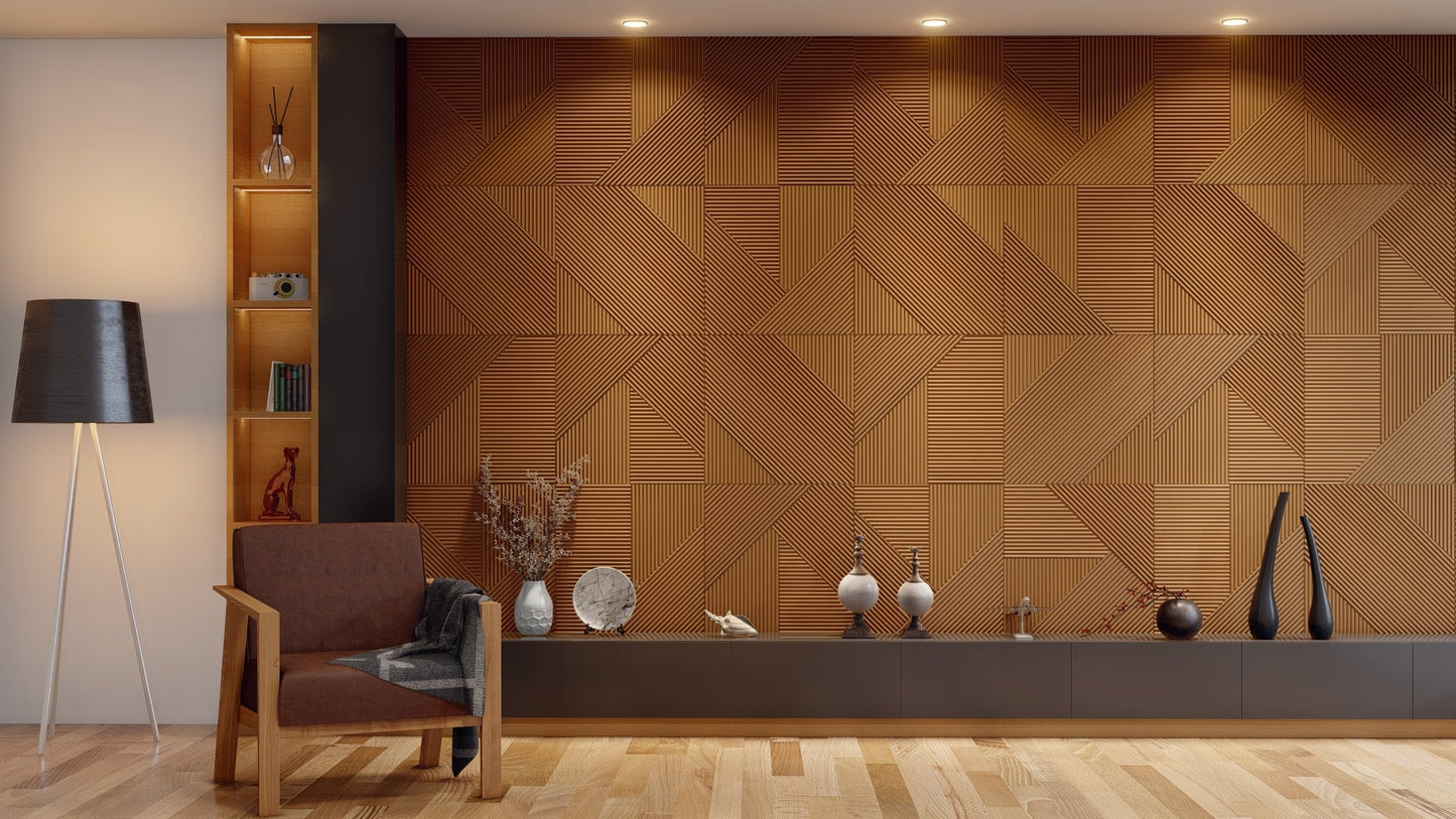 Oaklentra Solid Wood Puzzle Panel