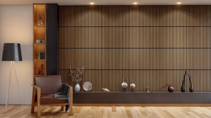 Oaklentra 2x2 Acoustic Slat Panels - White Oak