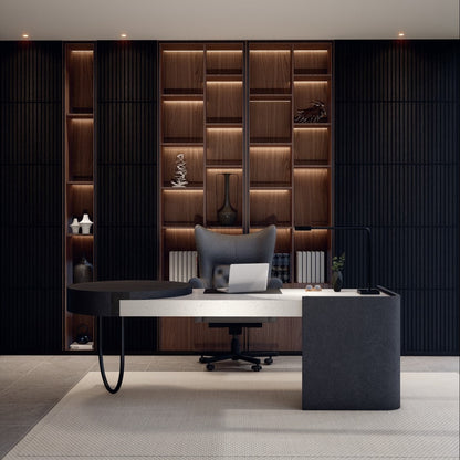 Oaklentra 2x2 Acoustic Slat Panels - Black Oak