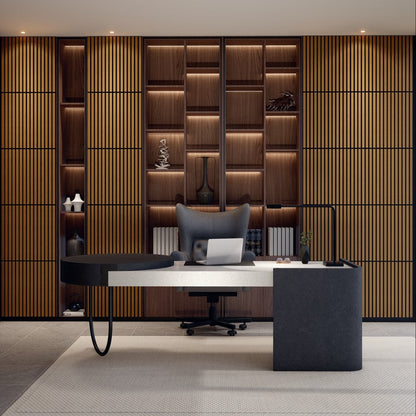 Oaklentra 2x2 Acoustic Slat Panels - Teak