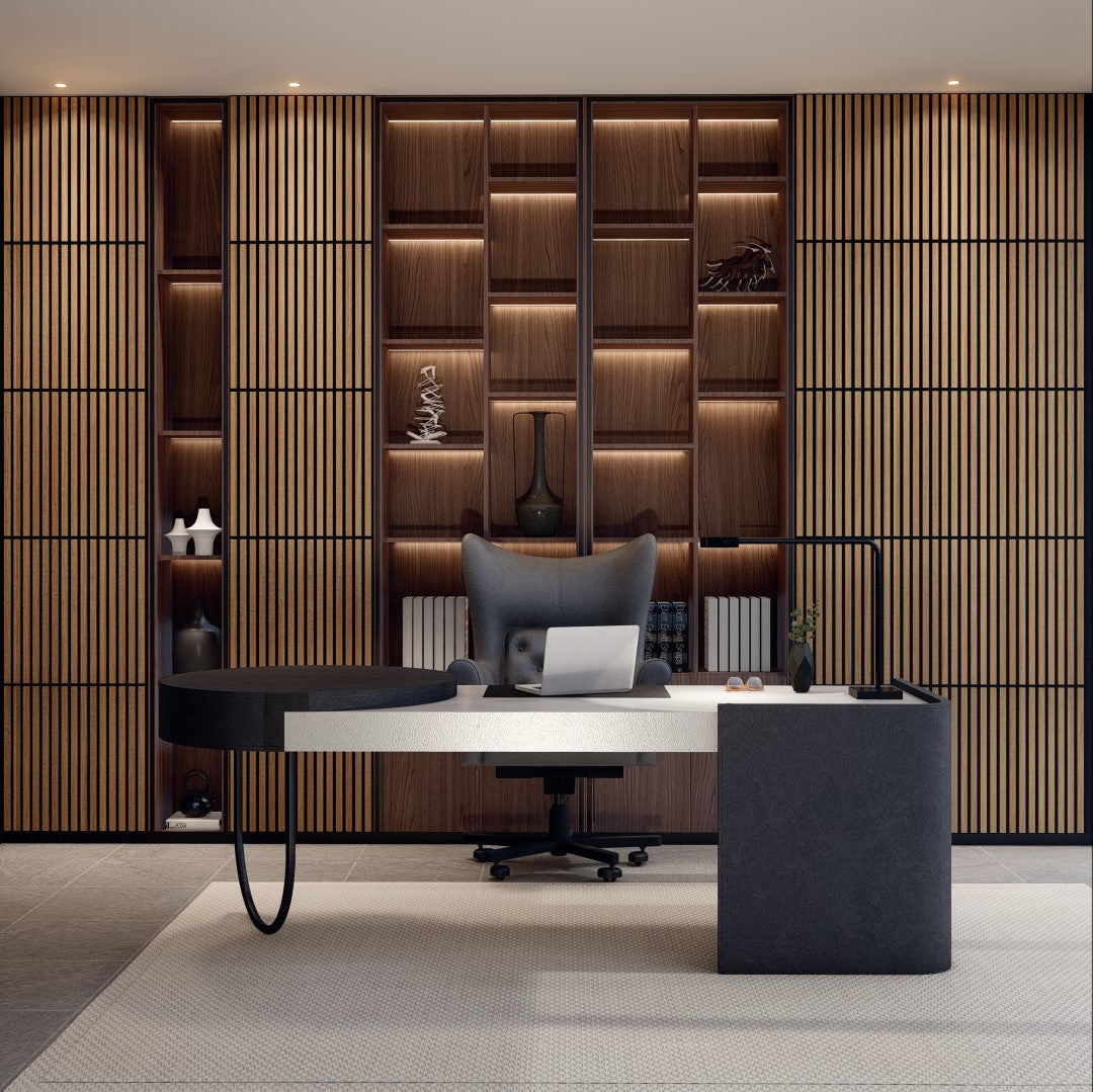 Oaklentra 2x2 Acoustic Slat Panels - White Oak