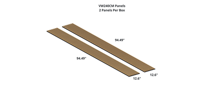 Oaklentra Acoustic Slat Panels - Teak