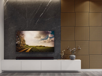Oaklentra 2x2 Acoustic Slat Panels - Teak