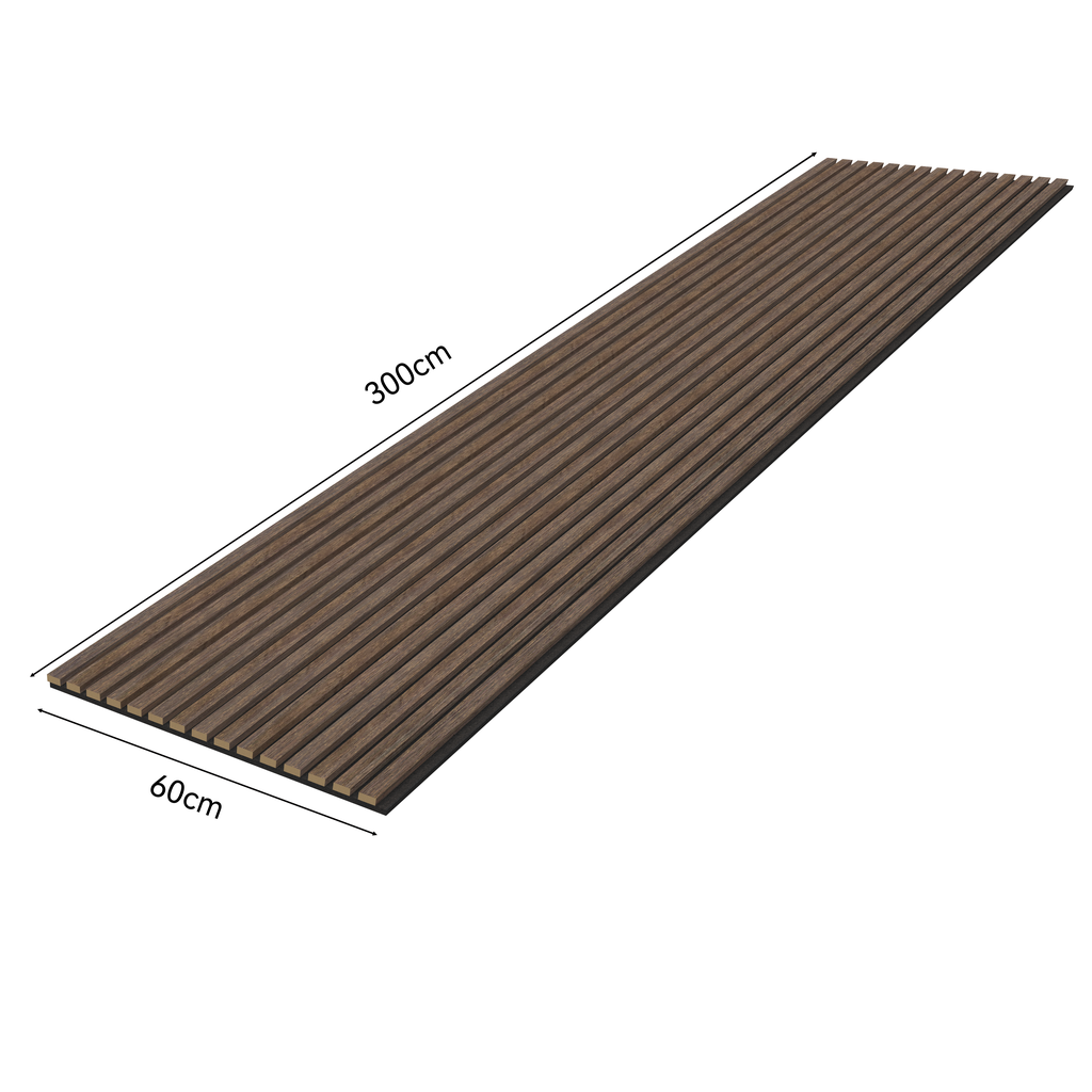Oaklentra Acoustic Slat Panels - Walnut