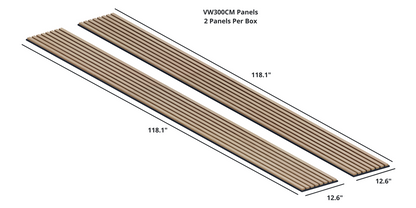 Oaklentra Acoustic Slat Panels - White Oak