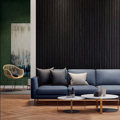 Oaklentra Acoustic Slat Panels - Black Oak