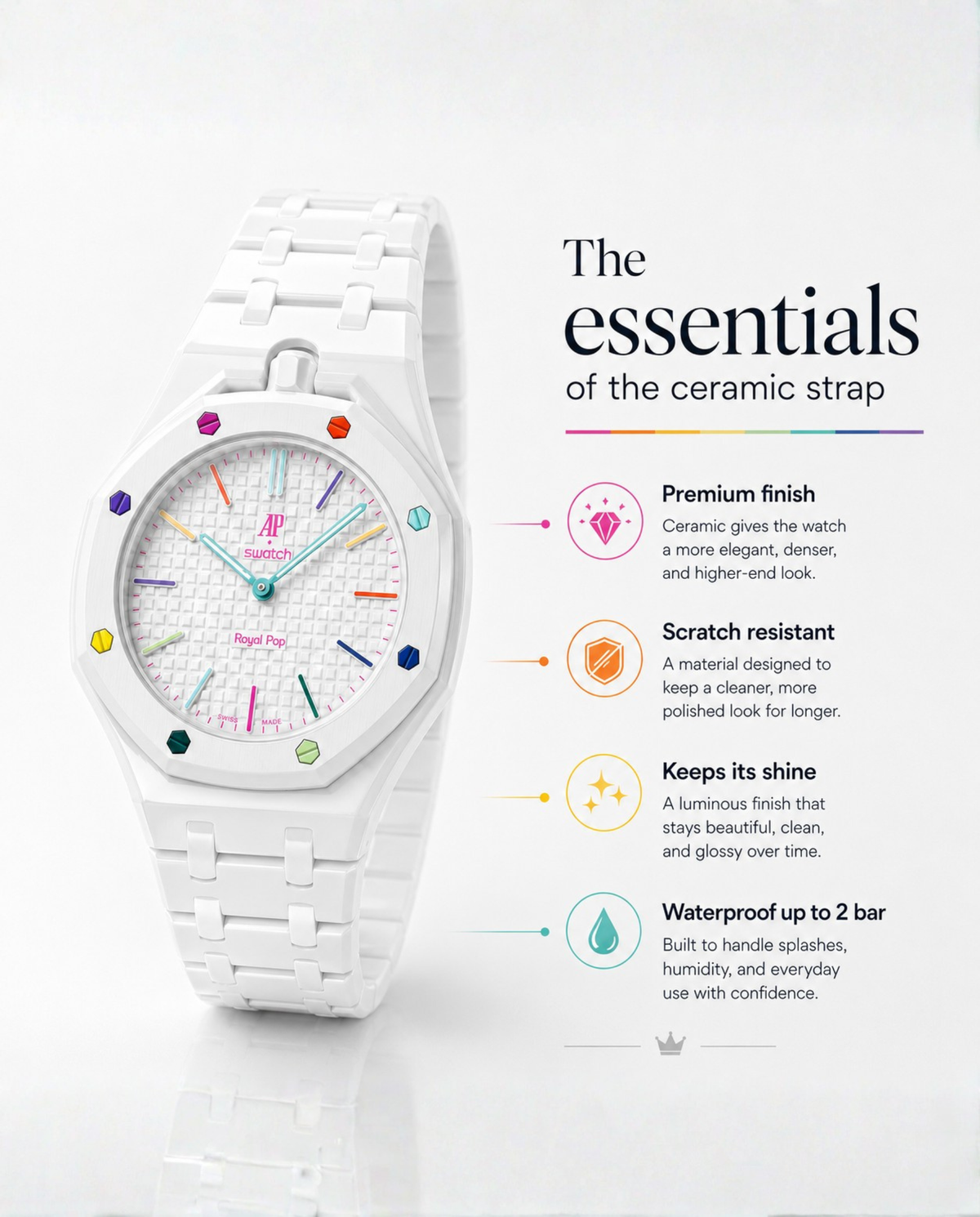 Royal Pop Ceramic Bracelet - OTG ROZ