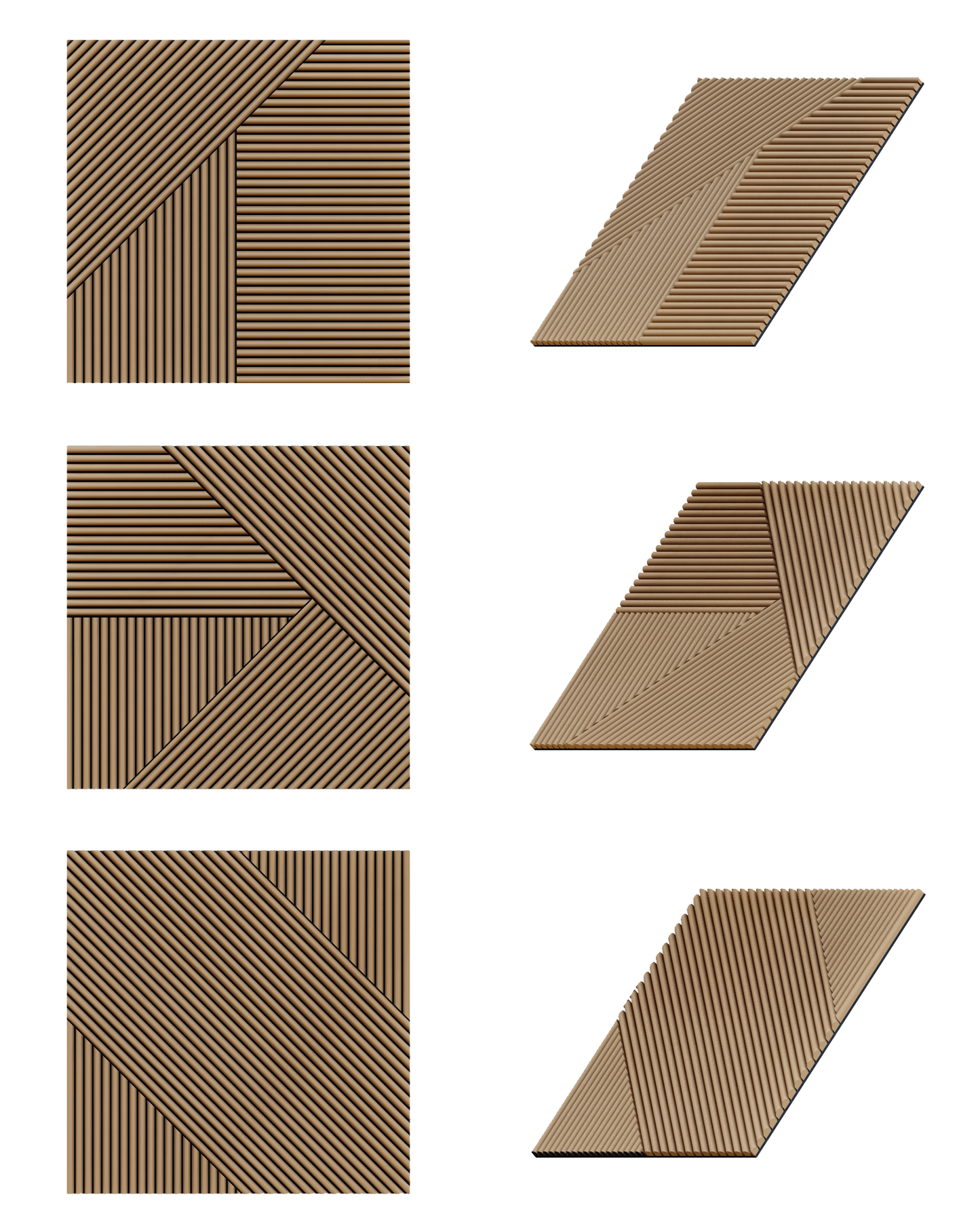 Oaklentra Solid Wood Puzzle Panel
