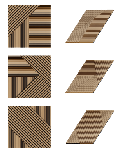 Oaklentra Solid Wood Puzzle Panel