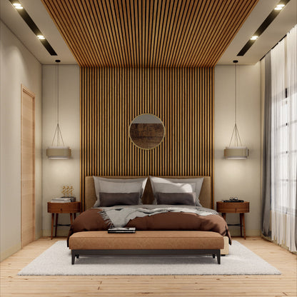 Oaklentra Acoustic Slat Panels - White Oak