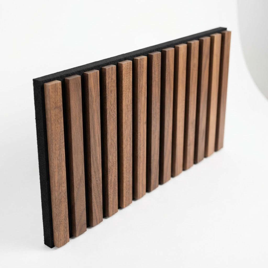 Highland Park XL Walnut Acoustic Wall Panel — 270cm × 110cm