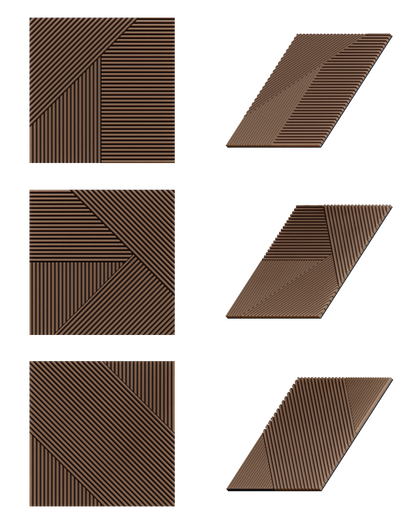 Oaklentra Solid Wood Puzzle Panel